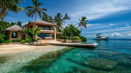 Wall Mural - Oceanside view from vacation