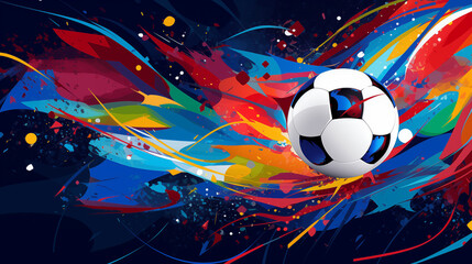 Vector background of the UEFA EURO 2024, European Football Championship 2024