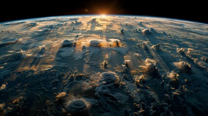 Wall Mural - Earth At Night From Space With City Lights