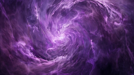 Wall Mural - digitally generated nebulous form in shades of purple. It appears as a circular shape surrounded by swirling mist or smoke against a dark background