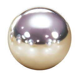 Wall Mural - png image featuring a pristine pearl sphere perfect for jewelry design inspiration.
