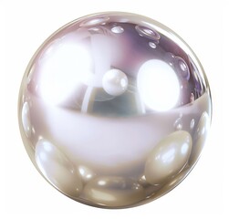 Wall Mural - - close-up photo of a pearl jewelry sphere with a high level of detail. , 4k uhd resolution image sh