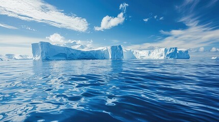 Wall Mural - glaciers isolated in the ocean