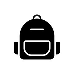 Wall Mural - backpack icon symbol vector template