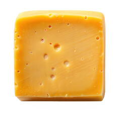 Close-up of cheese with colorful background on transparent background