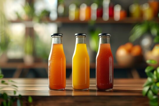 natural juices from bottles Generative AI