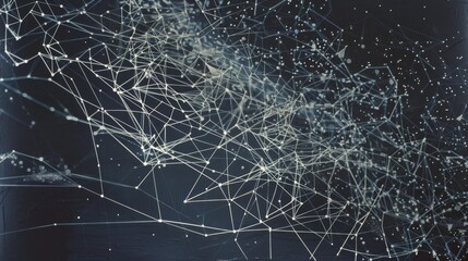 Abstract network connection background for technology or science themes