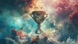 © Gulkhanim - Cosmic Trophy For Esports Or Gaming Event Design