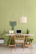 © Pixel-Shot - Interior of office with workplace and green houseplants