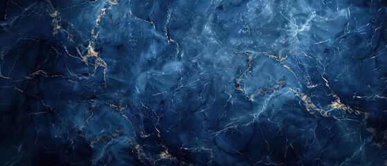 Wall Mural - blue colored granite pattern with light gray