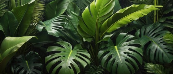 tropical forest leaf background. tropical leaves backdrop