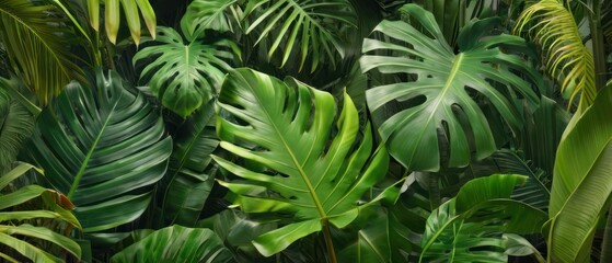  tropical forest leaf background. tropical leaves backdrop