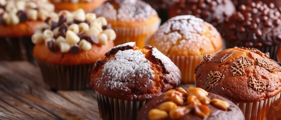 Muffins fresh out of the oven, with crispy tops and soft, moist centers, ready to be enjoyed