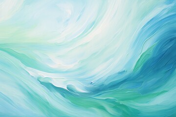 Wall Mural - Flowing abstract landscape in soft pastel colors