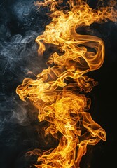 Poster - Dramatic flames and smoke