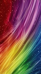 Poster - Vibrant abstract background with colorful light rays and sparkles