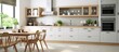 © naila mutmainah - Kitchen interior with wood and white details
