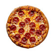 © Irfan Mulyana - A large pepperoni pizza with a lot of cheese