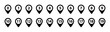 © ValGraphic - Location pin icon with number set