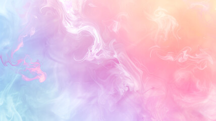 Wall Mural - Abstract multicolored background with colorful mixed smoke. Colorful ink in water.