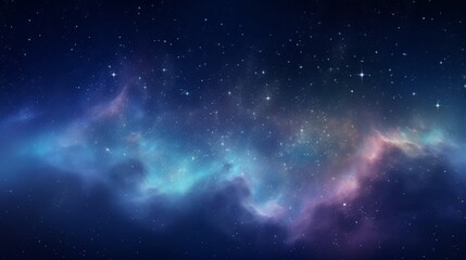 beautiful cosmic background featuring a colorful nebula, twinkling stars, and deep space elements, p