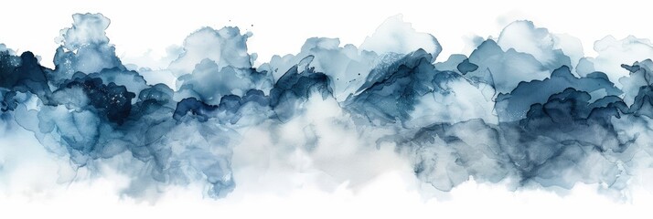 Abstract Watercolor Inspired By Wind And Air, In Light Blues And Whites, Suggesting Openness And Freedom , HD Wallpapers, Background Image
