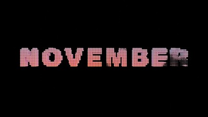 Leinwandbilder - NOVEMBER - 3D Pastel Gradient Isolated Loop Video