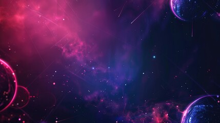 Progressive abstract backdrop illustrating the principles of the future world, featuring space for text in the upper right