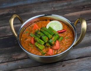 Sticker - Masala Bhindi, or Fry Ladyfinger