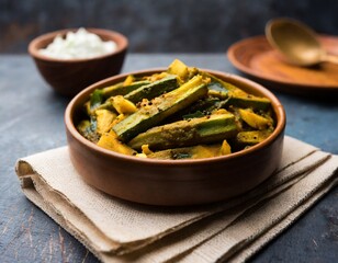 Sticker - Masala Bhindi, or Fry Ladyfinger