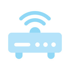 Canvas Print - Wifi router icon design, wireless internet provider