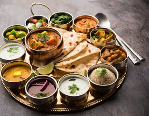 Canvas Print - Special Small Cuisine Thali