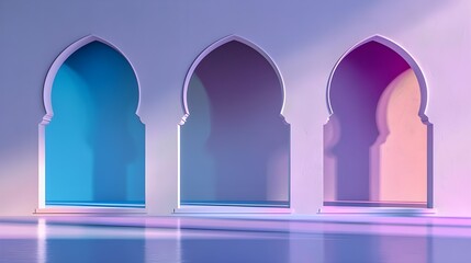 Wall Mural - Eid al-Adha, minimalist background with white space for writing