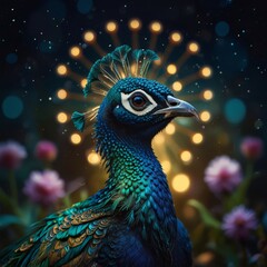 Naklejka na meble close up of peacock