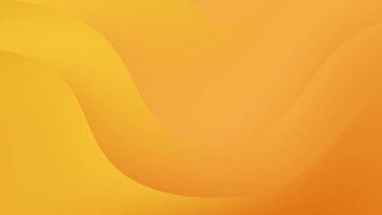 Minimalist yellow gradient wave pattern loop background animation.