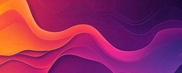 Wall Mural - Vibrant abstract Hurufiyya style background with flowing analogous colors