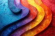 © Spicy World - Abstract rainbow wall art with rainbow color scheme, hi-res colourful textured wallpaper background