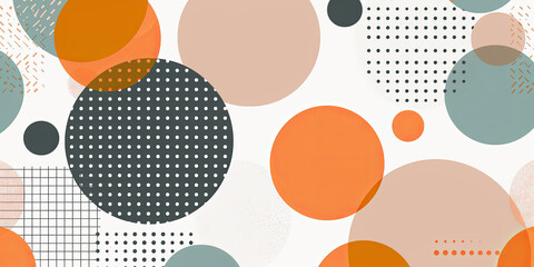 Wall Mural - Circles seamless pattern. Vector illustration. Background with circles.