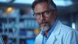 © Pixel Mind - A male scientist in a lab coat looks intently at the camera