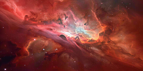 Wall Mural - nebula and galaxies in space