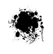 © Мария Неноглядова - Abstract black blot object. hand drawing. Not AI. Vector illustration.
