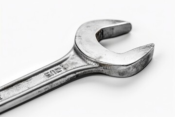 Industrial spanner and wrench tools for repair work. Metallic and shiny, perfect for construction and mechanical tasks. Emphasizing vintage and retro designs in a workshop