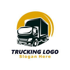 Poster - Transportation Truck Logo Template Design Illustration