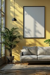 Wall Mural - modern bright interior. 3 d rendering