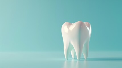 Canvas Print - 3D model of a single tooth