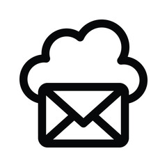 Wall Mural - an icon of cloud mail, ready to use and download