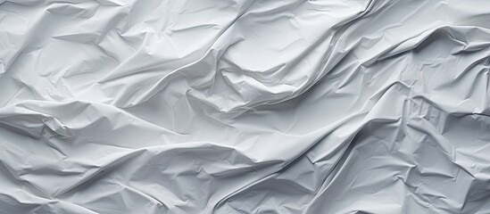 Poster - White Paper texture Crumpled Paper Top view. copy space available