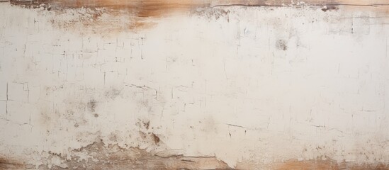 Poster - A copy space image featuring a textured white wooden mold with aged stains