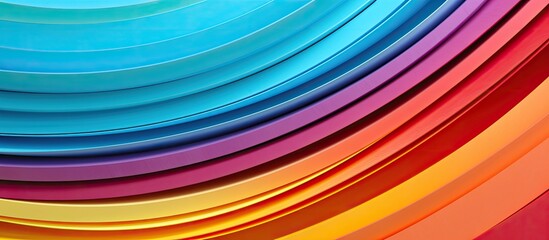 Leinwandbilder - A colorful copy space image created by overlapping multiple sheets of cardboard to form a vibrant paper background
