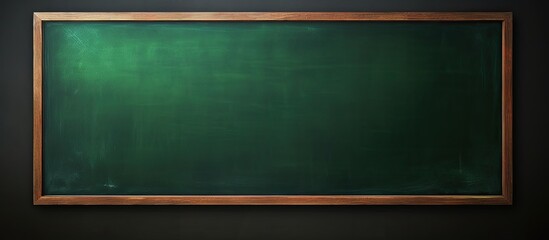 Poster - Green illuminated chalk board. copy space available